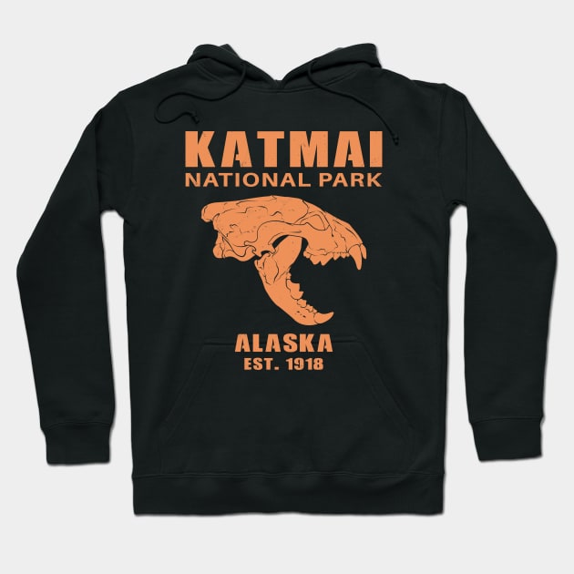 Katmai National Park Alaska Hoodie by NicGrayTees